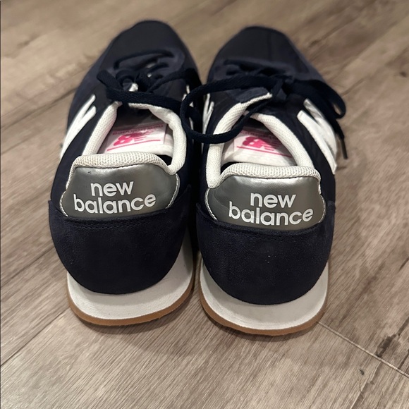 New Balance Women's Dark Blue and White Sneakers - Picture 3 of 5